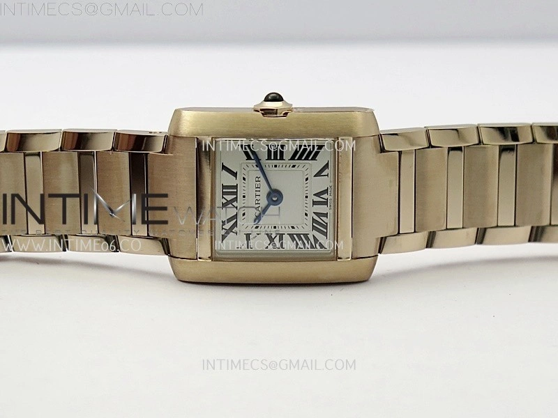 Tank Francaise Ladies 21.2mm RG 8848F 1:1 Best Edition Silver Dial on RG Bracelet Ronda Quartz V2